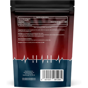 Cayenne Pepper Capsules | 120 Capsules | 1000 MG | 100% Natural | Cayenne Pepper Supplement | Vegan Non-Gmo Zero Additives | UK Brand