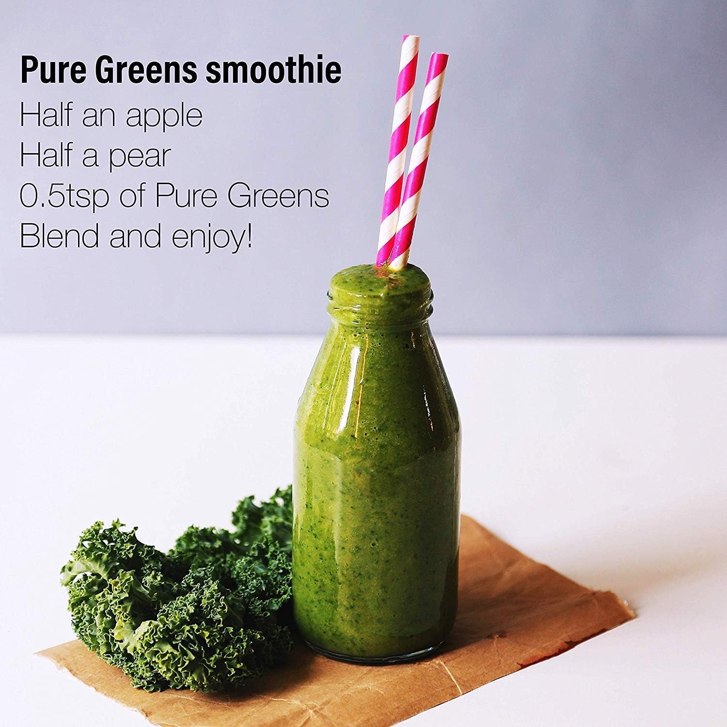Pure Greens Superfood Powder 150G - Premium Organic Blend of 6 Plant Based Super Greens - Vegan & Gluten Free - Vitamin Fibre & Mineral Rich Formula - Made in the UK