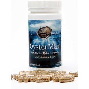 Oystermax® by Marine Healthfoods | Pure Oyster Extract | Natural Zinc Supplement | Energy Booster | Contains Natural Zinc from Oysters | 120 Capsules (1) (Zinc Supplement - Pack 1)