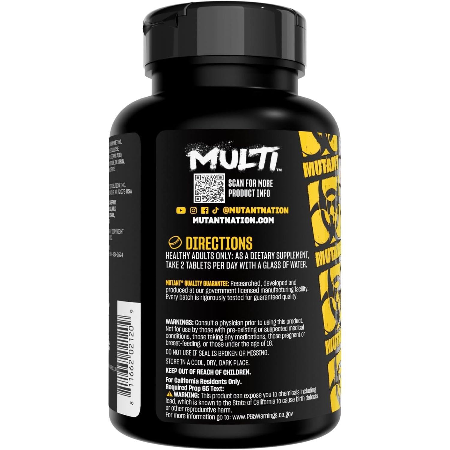MUTANT Multi - High Potency Vitamins with 75+ Ingredients | Specifically Formulated for Heavy Lifting | 60 Tablets