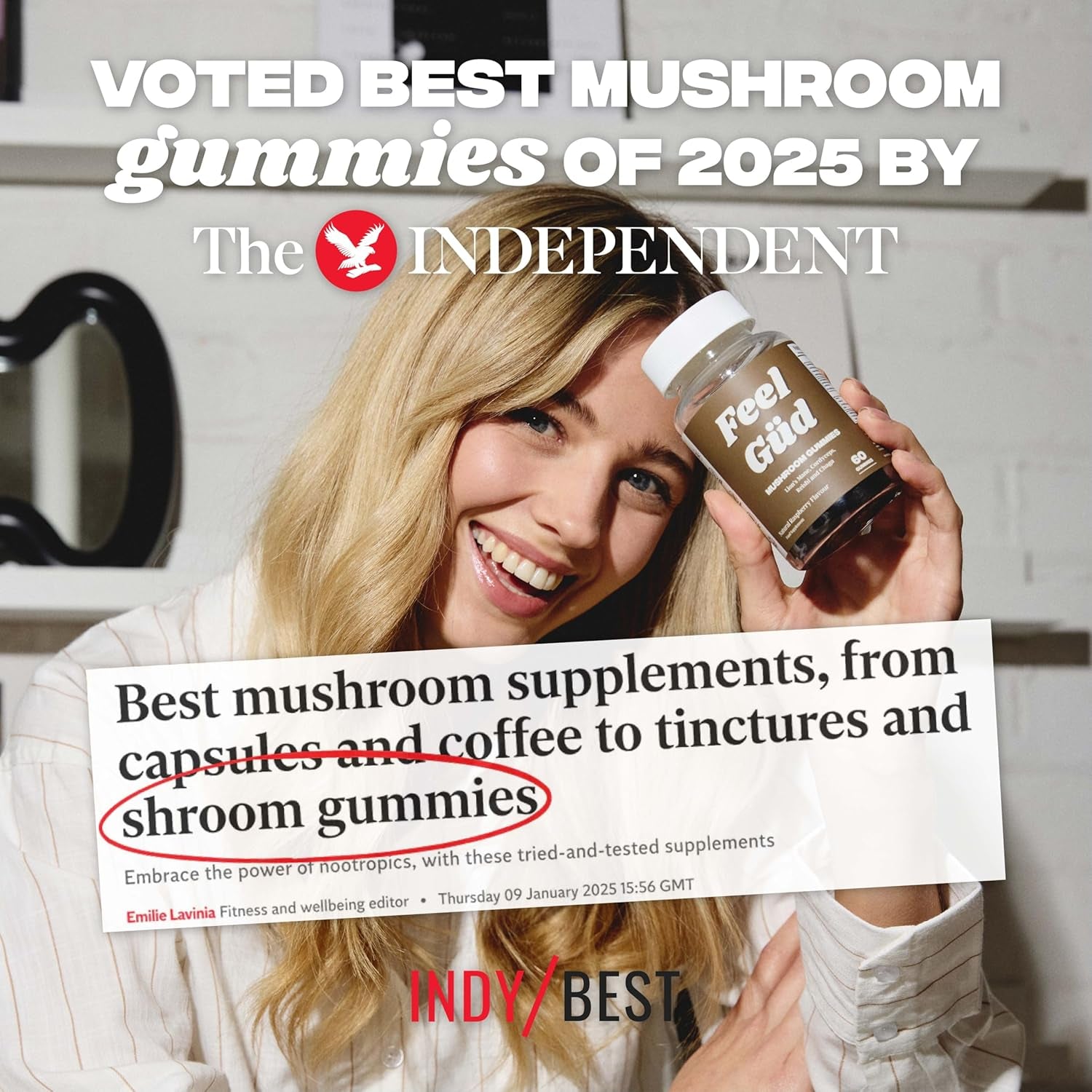 Lion'S Mane, Chaga, Cordyceps & Reishi Mushroom Gummies: 2,800Mg 4-In-1 Blend with B12 & B6. 60 Raspberry Gummies Supporting Brain Function, Sleep, Immunity & Natural Energy.