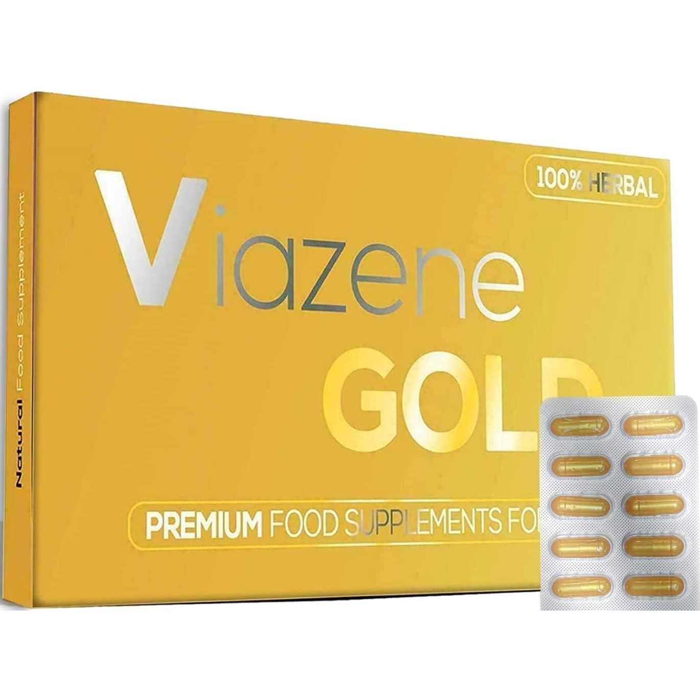 V - Gold Strong & Fast Acting Effect - Panax Ginseng Root Complex Enhancing Male Stamina & Energy Pills for Men, High Strength Performance Supplement 10 Capsules/Tablet