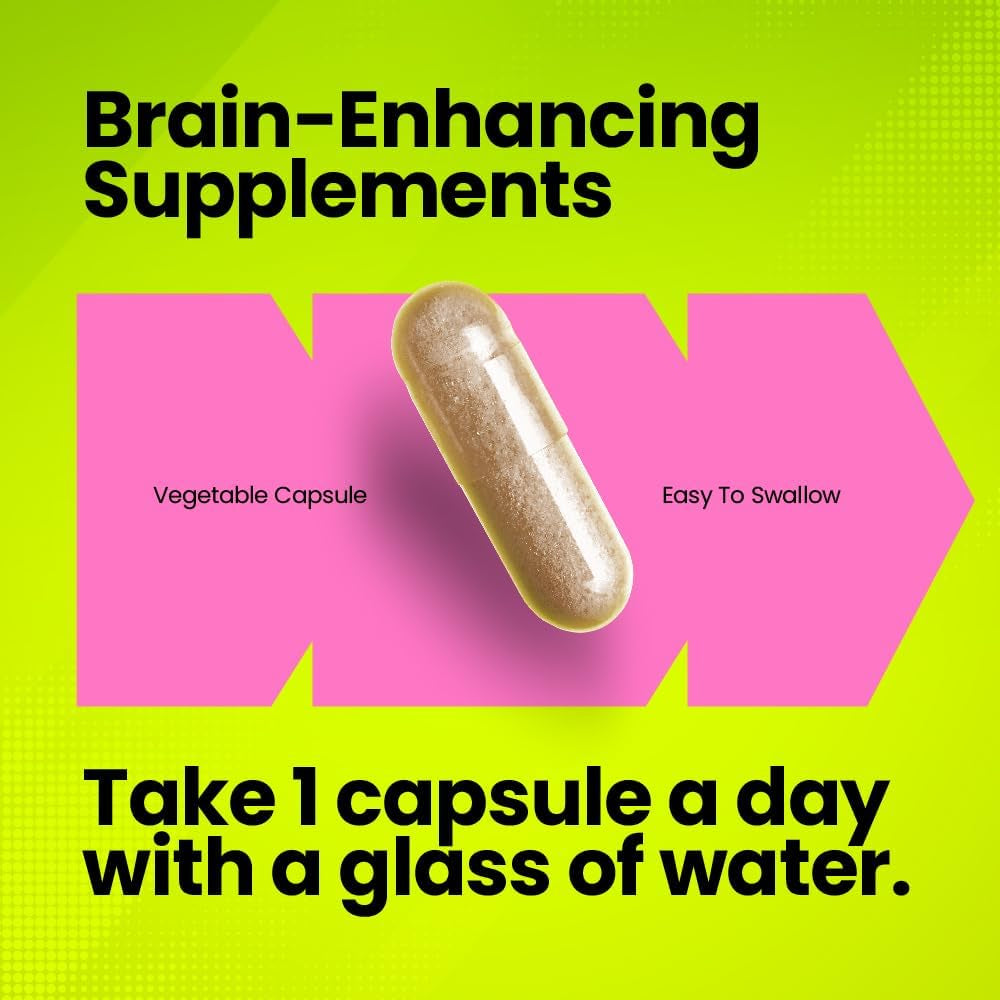 Bacopa Monnieri 500Mg | Cognitive Nootropic Supplement | 120 Vegan Capsules | 4-Month Supply | Uk-Made Supplement | Enhance Learning, Increase Focus & Improve Memory | Fitimins