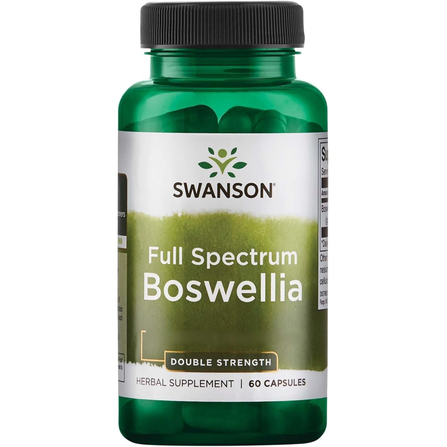 Swanson, Full Spectrum Boswellia, Double Strength, 800Mg, Frankincense Resin, Boswellia Serrata, 60 Capsules, Soya-Free, Gluten-Free, Gmo-Free