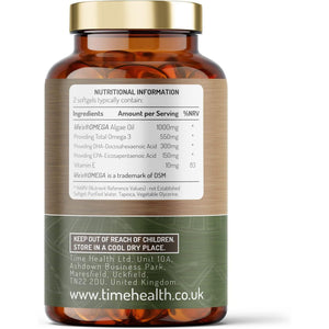 Vegan Omega 3 – EPA & DHA from Algae Oil – Premium Brand – Carrageenan-Free – Sustainable Algal Alternative to Fish Oil – Vegetarian Essential Fatty Acids – UK Made Supplement (120 Count (Pack of 1))