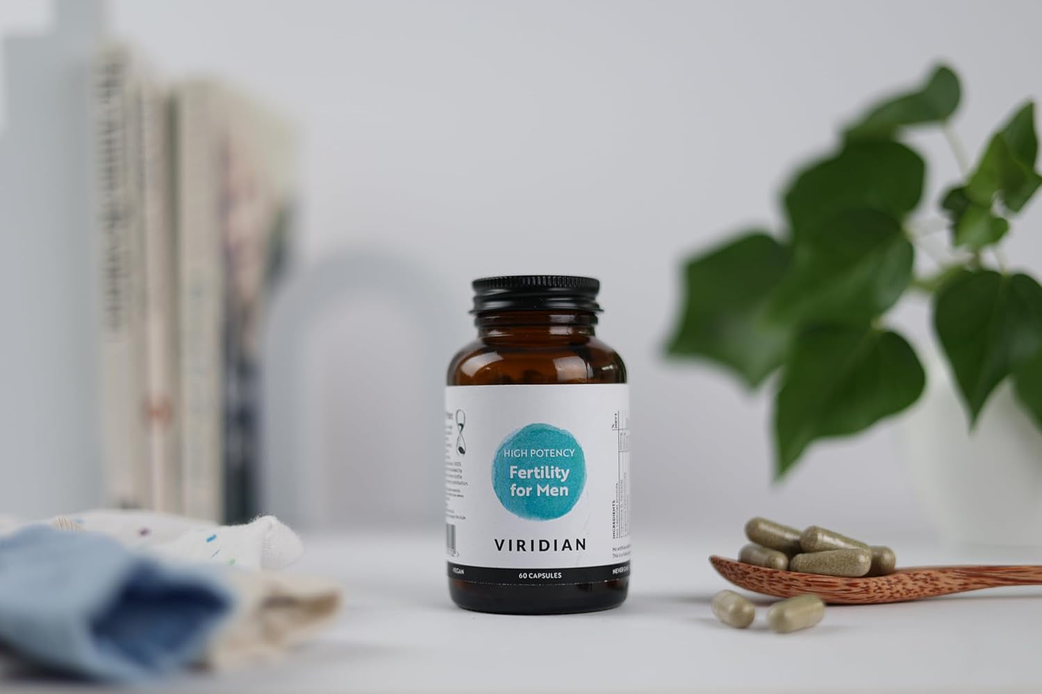 Viridian Fertility for Men (High Potency) | 60 Caps | Supports Reproductive Health with Zinc & Vital Nutrients | Vegan Capsules | Pre-Conception Support | Active Ingredients | Nutritionist Formulated