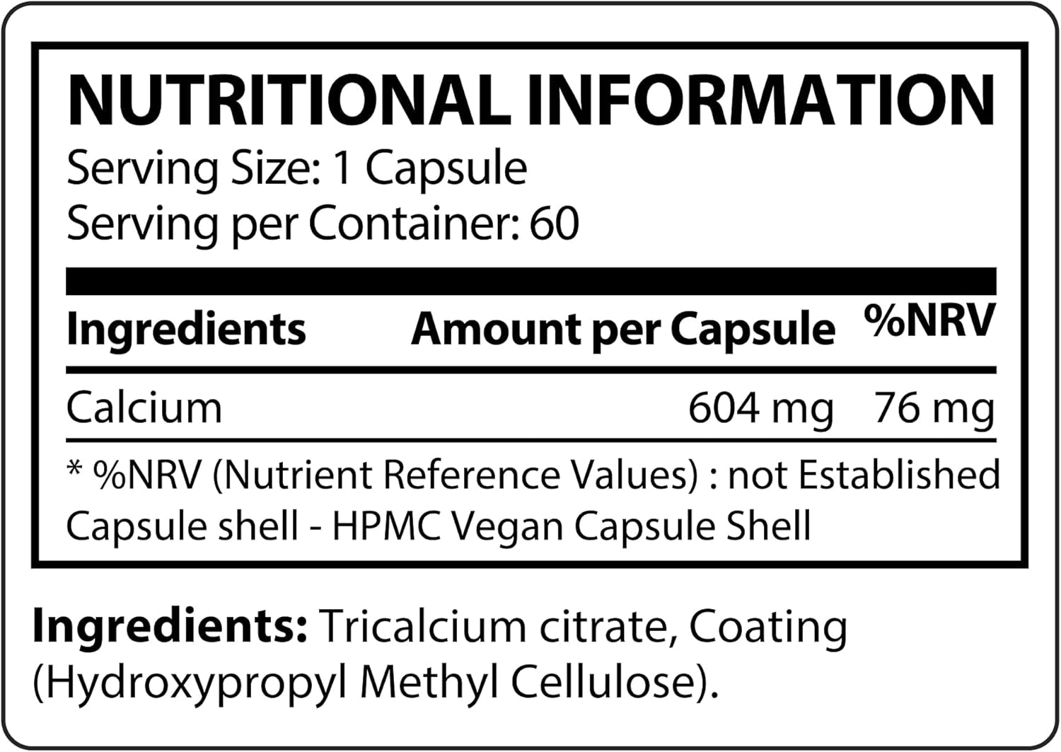 Pure Calcium Citrate Advanced Formula