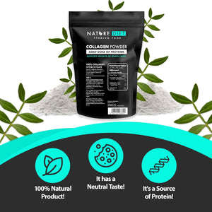 Nature Diet - Collagen Powder (Type I, III) | 600 G | Hydrolysate | Unflavored | Collagen Peptides | Source of Protein