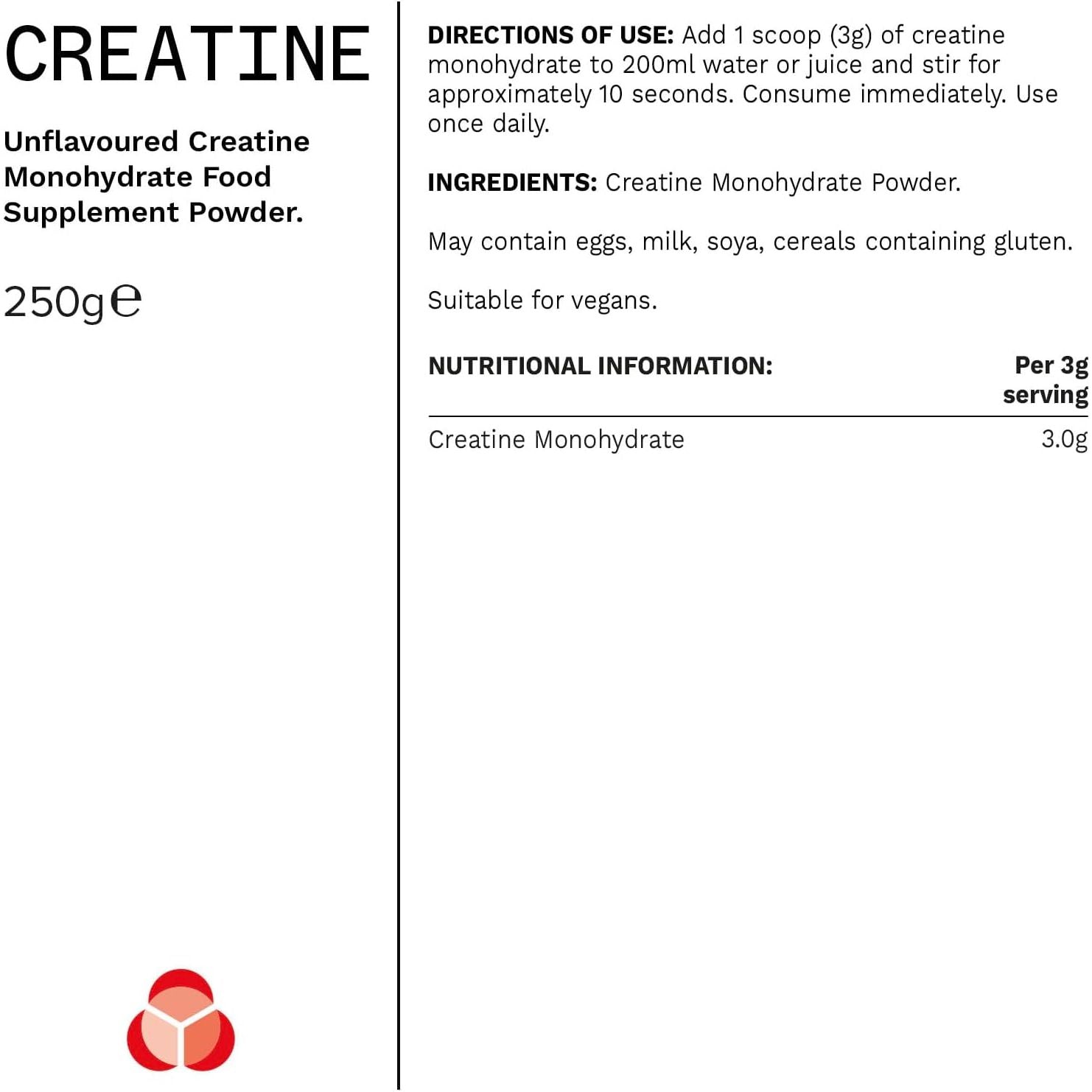 Phd Nutrition 100% Micronised Creatine Monohydrate Powder | Improved Strength and Performance during Exercise, 250G