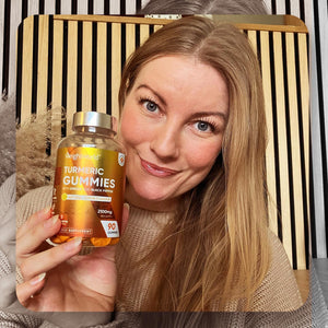 Turmeric Gummies with Black Pepper & Ginger 2100Mg - 90 Natural Lemon Flavour Vegan Turmeric Gummies (3 Months Supply) –High Strength Alternative to Turmeric & Black Pepper Capsules for Adults