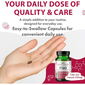 Source of Nature® | 20Mg PQQ | 60 Capsules | 2 Month Supply | Premium Bio-Identical Pyrroloquinoline Quinone| High Dose | No Unwanted Additives | Made in DK | 3Rd Party Tested