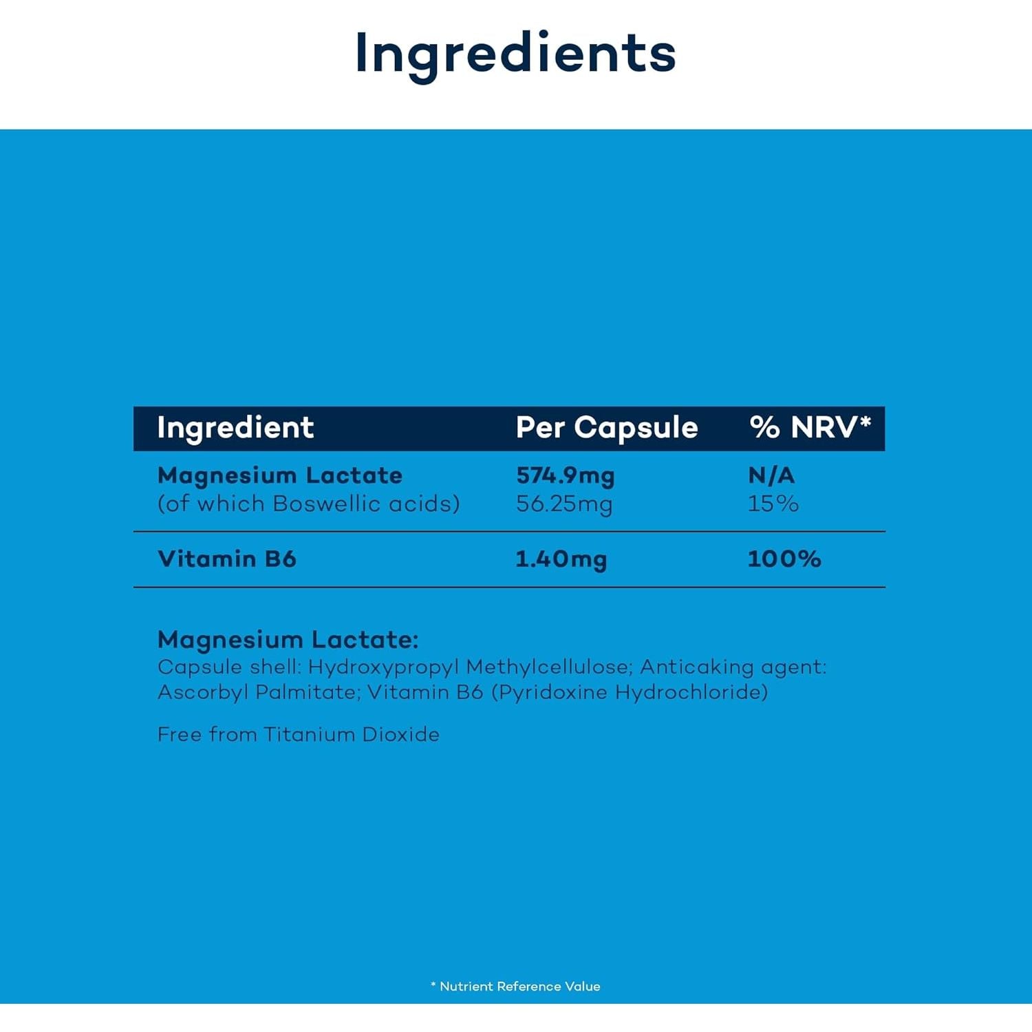 Magnesium+ 575Mg Supplement – 28 High Strength Capsules – Magnesium Lactate & Vitamin B6 Health Supplements to Reduce Tiredness & Support Bone Health – Supplements by Futureyou Cambridge