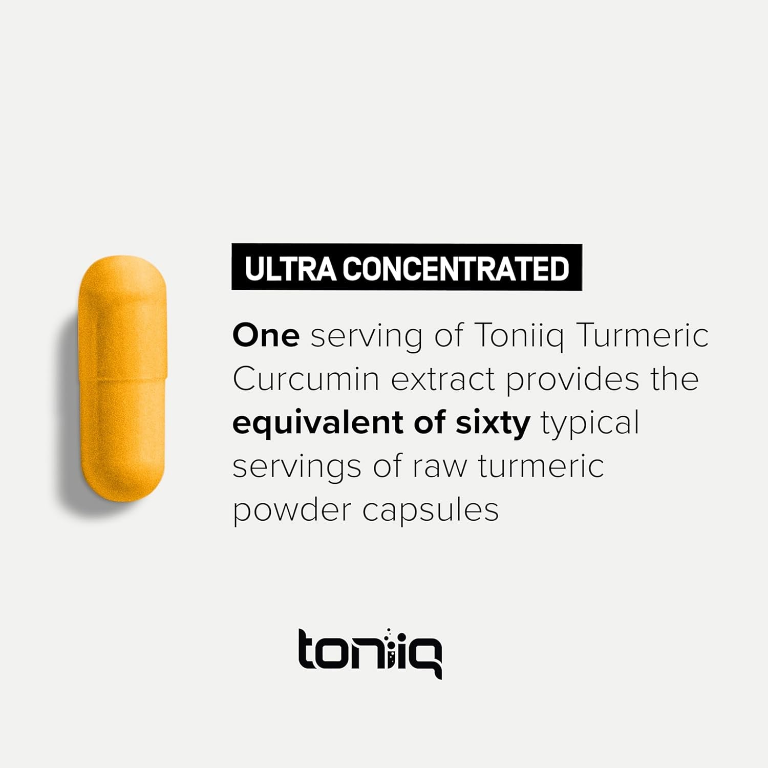 Turmeric Curcumin - Ultra High Potency 60:1 Extract with 95% Curcuminoids - 800Mg per Serving - Black Pepper & MCT Oil for Enhanced Absorption - Third-Party Lab Tested - 60 Capsules