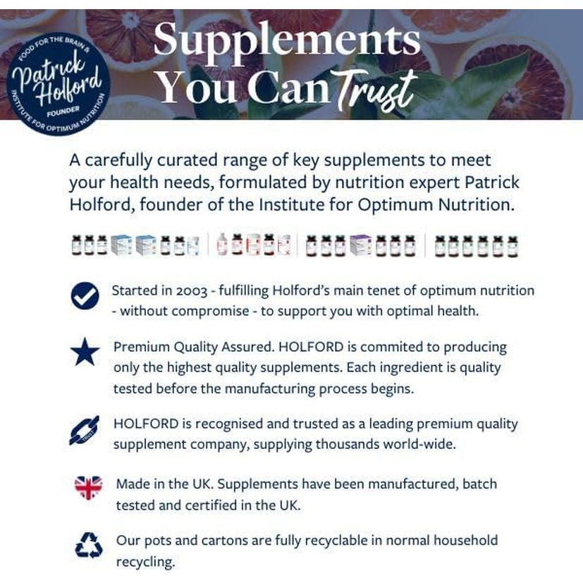 PATRICK HOLFORD Get up & Go/Multi-Vitamin & Mineral Supplement Shake Powder/For Weight Management Support / 24 Nutrients plus Glucomannan/Naturally Sourced/Powder/Vegan/For Women & Men
