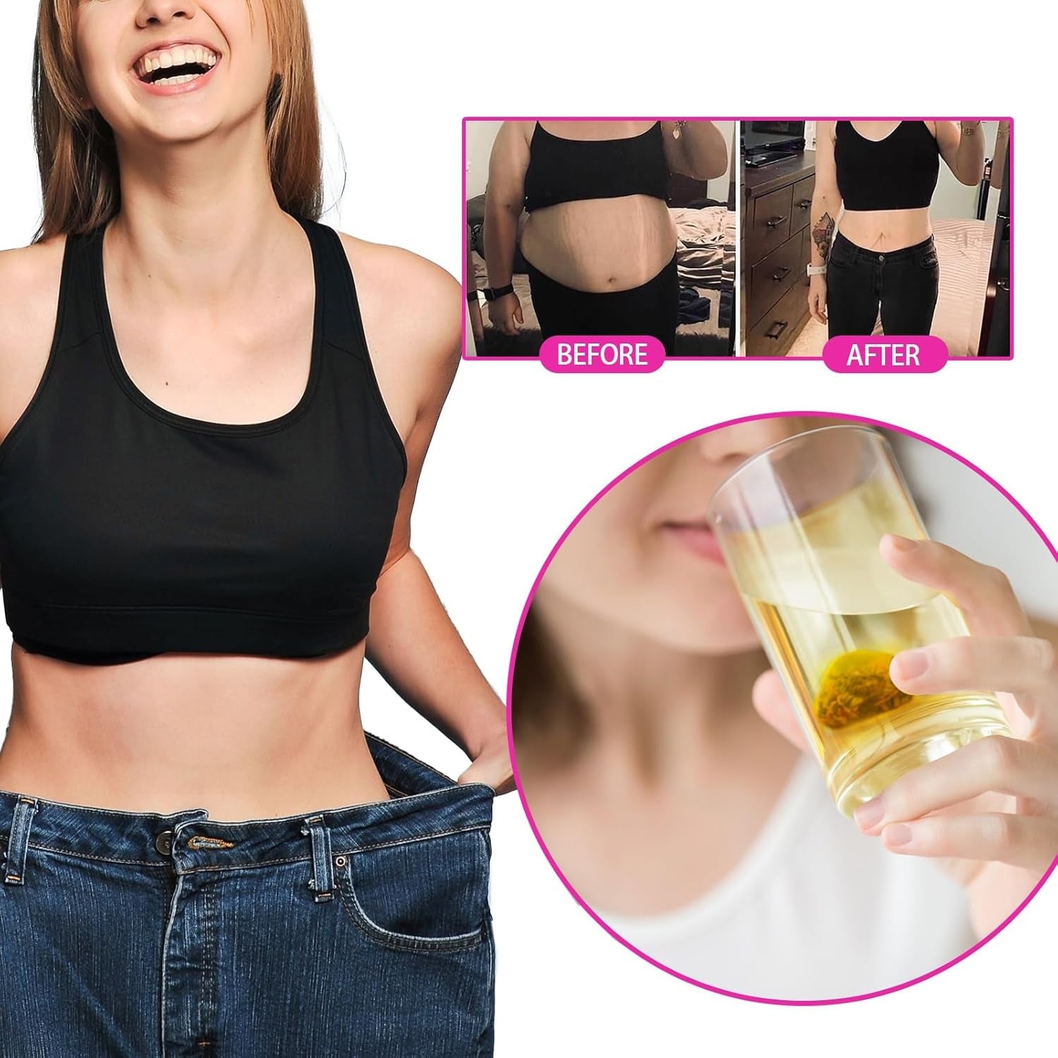 Slimming Tea, Natural Detox Tea Bags for Weight Loss, Belly Fat Burner(3Pcs)