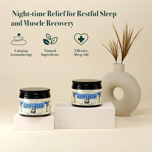 Napiers High-Strength Magnesium Muscle & Sleep Cream - 500Mg Zechstein Magnesium per 5Ml, Lavender & Ylang Ylang, Moisturising Peach Kernel Oil - 100Ml