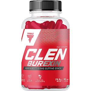 TREC Nutrition CLENBUREXIN - 90 Cap | Most Effective Thermogenic Fat Burner for Rapid Weight Loss, Appetite Suppression, and Energizing Boost | Powerful Formula for Body Definition