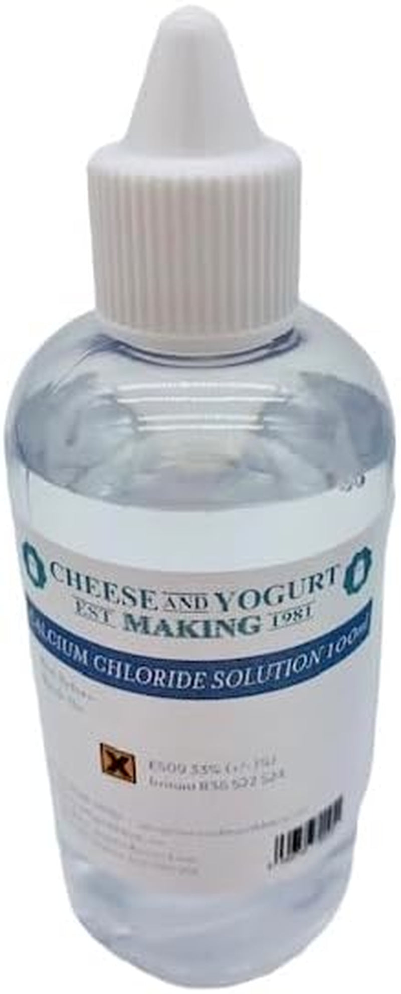 Calcium Chloride Solution for Cheese Making, Enhance Cheese Texture and Yield, Ideal for Home Cheese Makers and Cheese Enthusiasts, Food-Grade, Easy-To-Use Liquid Formulation - 100Ml