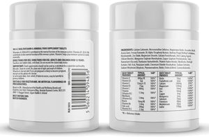 A-Z Multivitamin and Minerals Tablets, Vitamins for Men'S and Women'S, 23 High Strength Vitamins and Minerals Including Iron, Zinc Vitamin C and More (90)