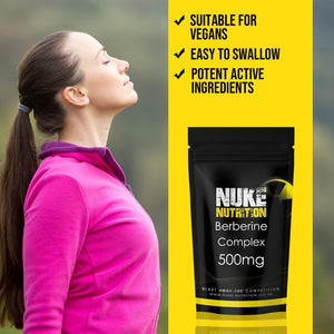 Nuke Nutrition Berberine Supplement 500Mg | 60 Capsules
