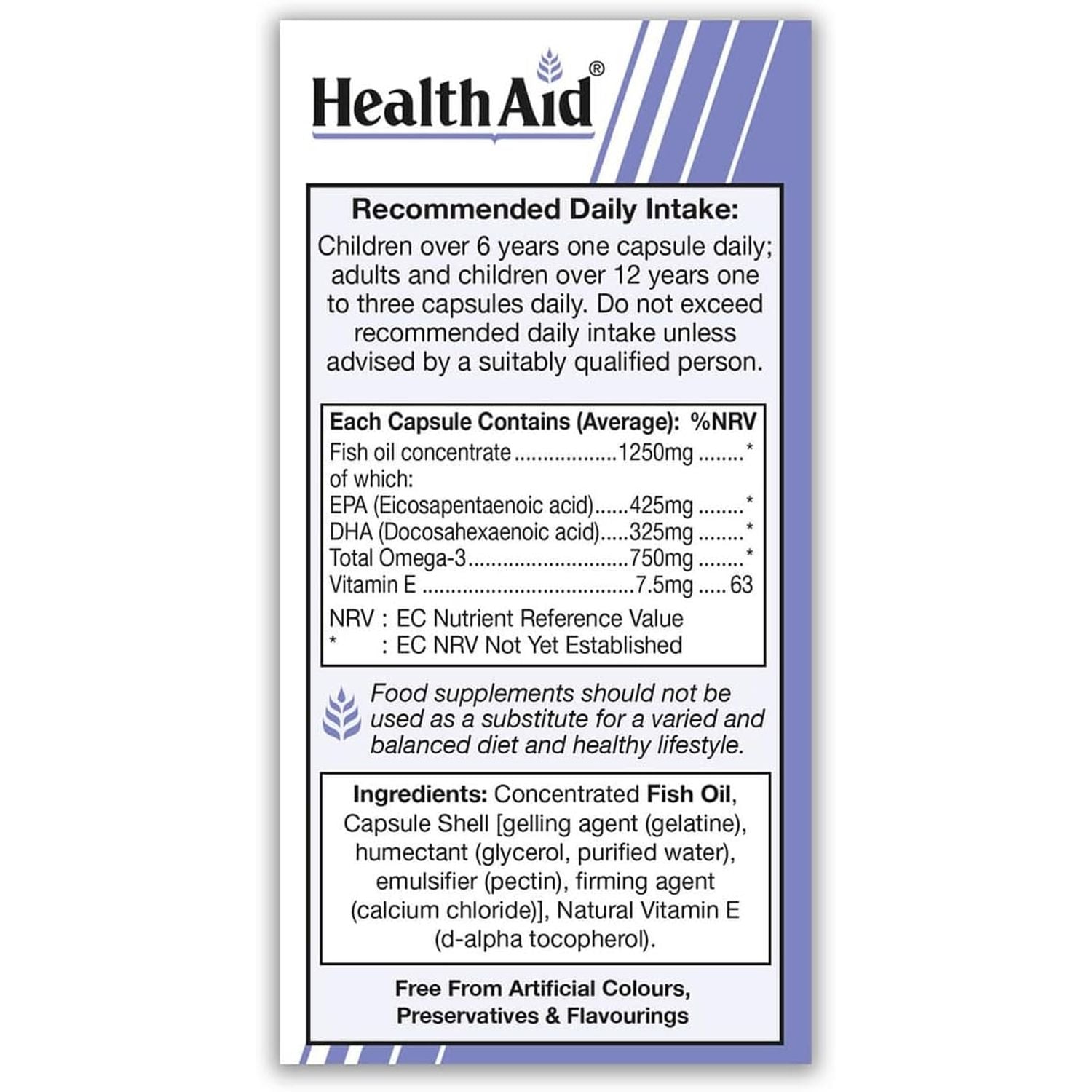 Healthaid Omega 3 750 Mg - 60 Capsules, (Pack of 1)