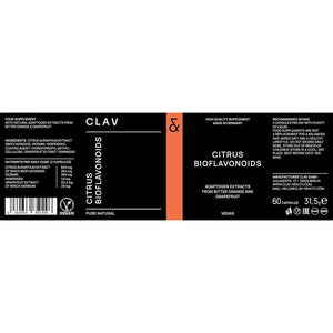 Citrus Bioflavonoids Complex with Diosmin Hesperidin and Naringin - Flavonoids Supplement Made from Bitter Orange and Grapefruit Extract - Circulation Booster - 60 Capsules - Made in Germany