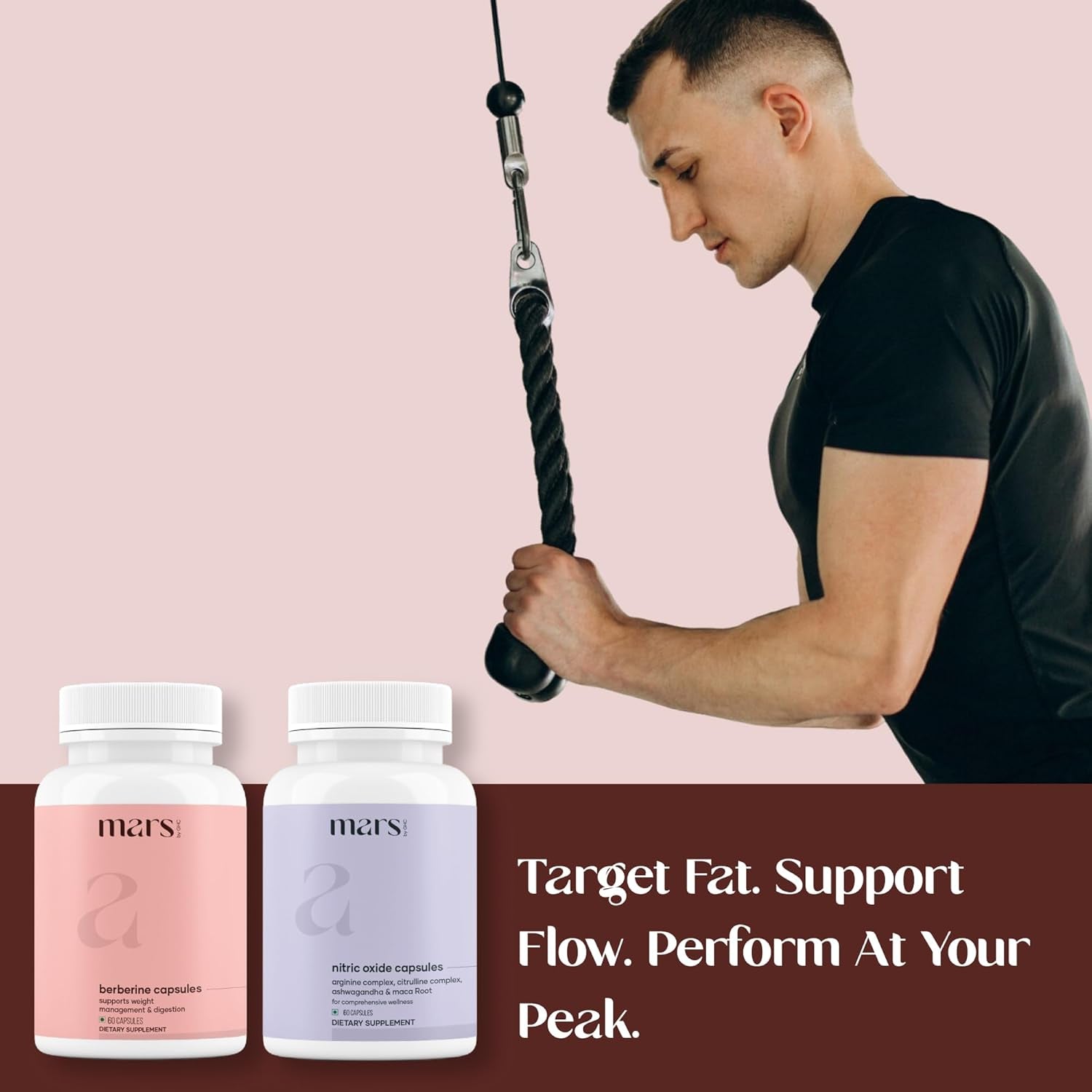 Mars Nitroburn Combo: Powered by Nitric Oxide & Himalayan Berberine - Pack of 1