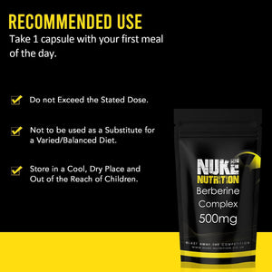 Nuke Nutrition Berberine Supplement 500Mg | 60 Capsules