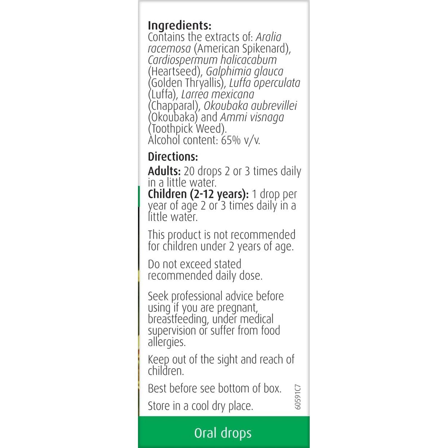 A.Vogel Luffa Complex Drops | Herb Tincture | Extract of 7 Tropical Herbs Including Luffa | Suitable for Vegans | 50Ml