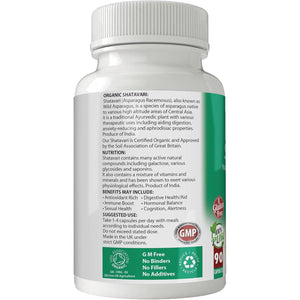 Simply Pure Organic Shatavari for Women'S Health & Vitality | 500Mg Capsules X 90 | 100% Pure Soil Association Certified | Gluten Free | GM Free | Vegan