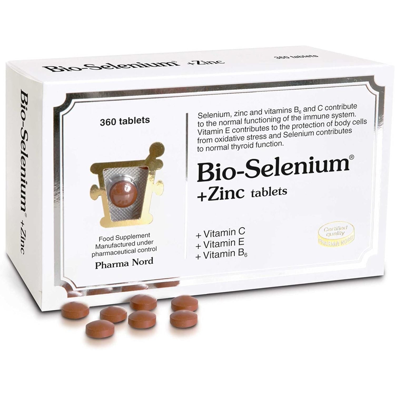 Pharma Nord Bio Selenium and Zinc 360 Tablets