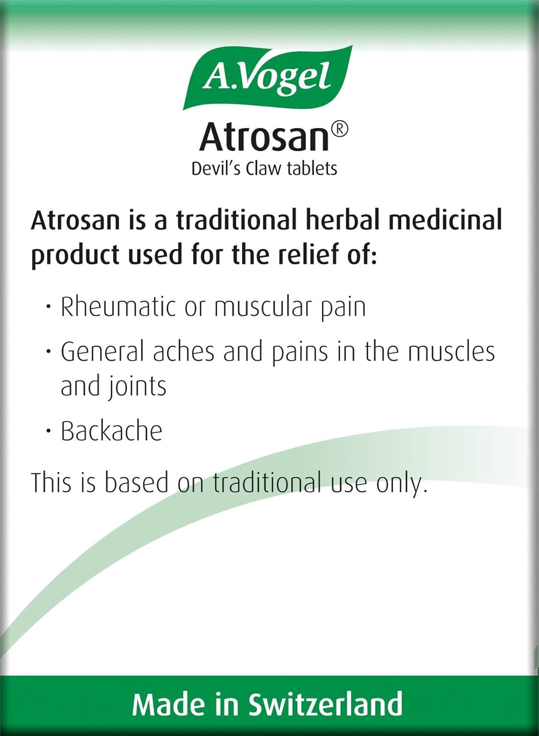 A.Vogel Atrosan Devil’S Claw Tablets | Back & Muscle Pain Relief | 30 Devil’S Claw Tablets