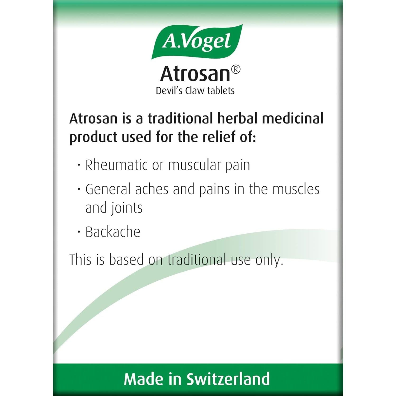 A.Vogel Atrosan Devil’S Claw Tablets | Back & Muscle Pain Relief | 30 Devil’S Claw Tablets