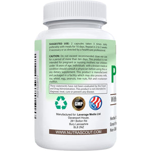 Nutrascout Paracel Intestinal Guard | Intestinal Cleanse for Humans | Wormwood, Black Walnut, Clove, Garlic & More | 60 Capsules (Non-Gmo)