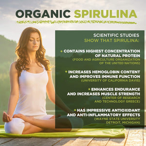 Spirulina Tablets | Organic | 300X500Mg | Natural Immune System Booster | Mysuperfoods