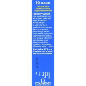 Calcium and Vitamin D Tablets, Vitabiotics Ultra (Pack of 1)