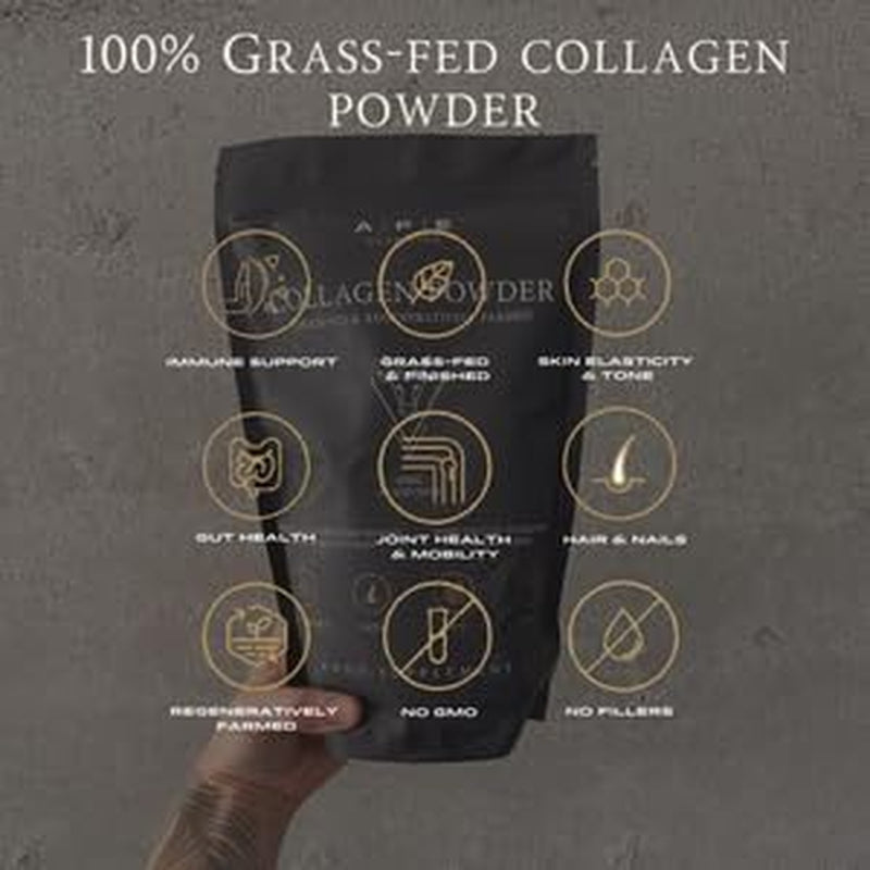 APE Nutrition Collagen Powder Peptides | 400G Type 1 & 3 Bovine Collagen Protein | 100% Grass-Fed & Finished, Ancestral Supplement UK | Unflavoured, Improves Hair Skin & Nail Health