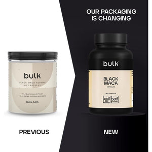 Bulk Black Maca Capsules, 4000 Mg, Peruvian Ginseng, Pack of 90, 22 Servings, Packaging May Vary