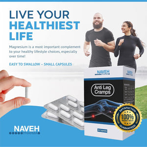 MAGNOX anti Leg Cramps Magnesium Supplement for Muscle Pain Relief, 190Mg, Nocturnal Leg Cramps, Pregnancy Cramps, Calf Cramps, Cramps in Feet, Charley Horse, Proven Remedy (30 Caps)
