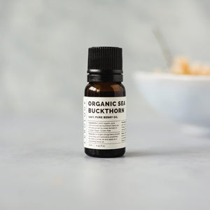100% Organic Sea Buckthorn Oil 10Ml - Cold-Pressed 50:1 - Premium Quality - Rich in Omega-7 and Beta-Carotene - Straight from Farm - Non-Gmo - No Additives or Preservatives - Recyclable Glass Bottle