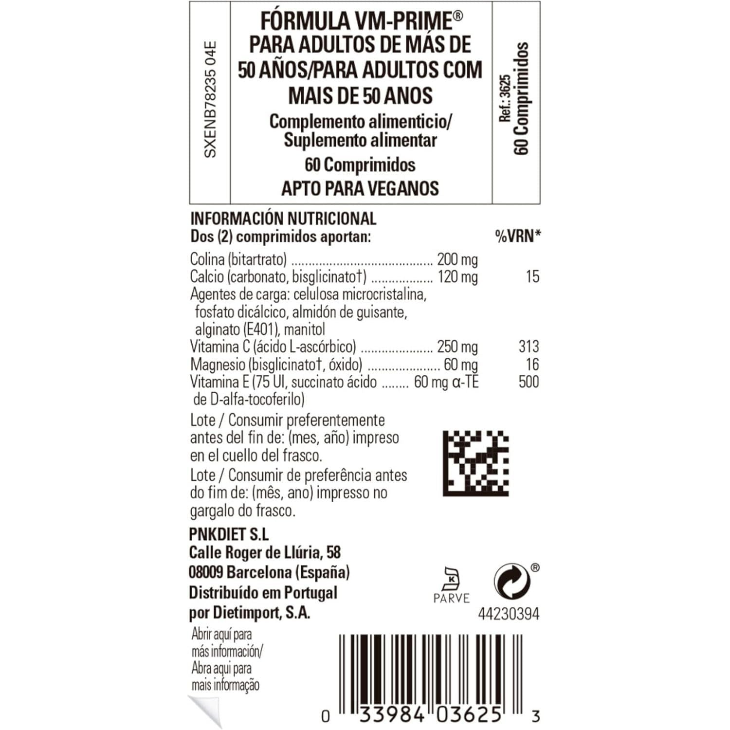 Solgar Formula Vm-Prime for Adults 50 plus Tablets - Pack of 60 - for Daily Health and Wellbeing - Smaller Easier-To-Swallow Tablets -Vegan and Gluten Free