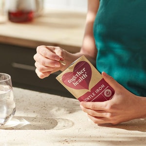 Gentle Iron – Together Health – Whole Food Nutrients – Iron and B Vitamins – Vegan Friendly – Made in the UK – 60 Vegecaps – Pack of 2