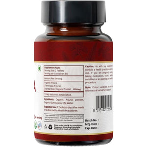 ORGANIC SPREE ARJUNA 120 Tablets | Terminalia Arjuna (Arjuna) | USDA Organic Certified | Organic and Natural 120Tab (1)