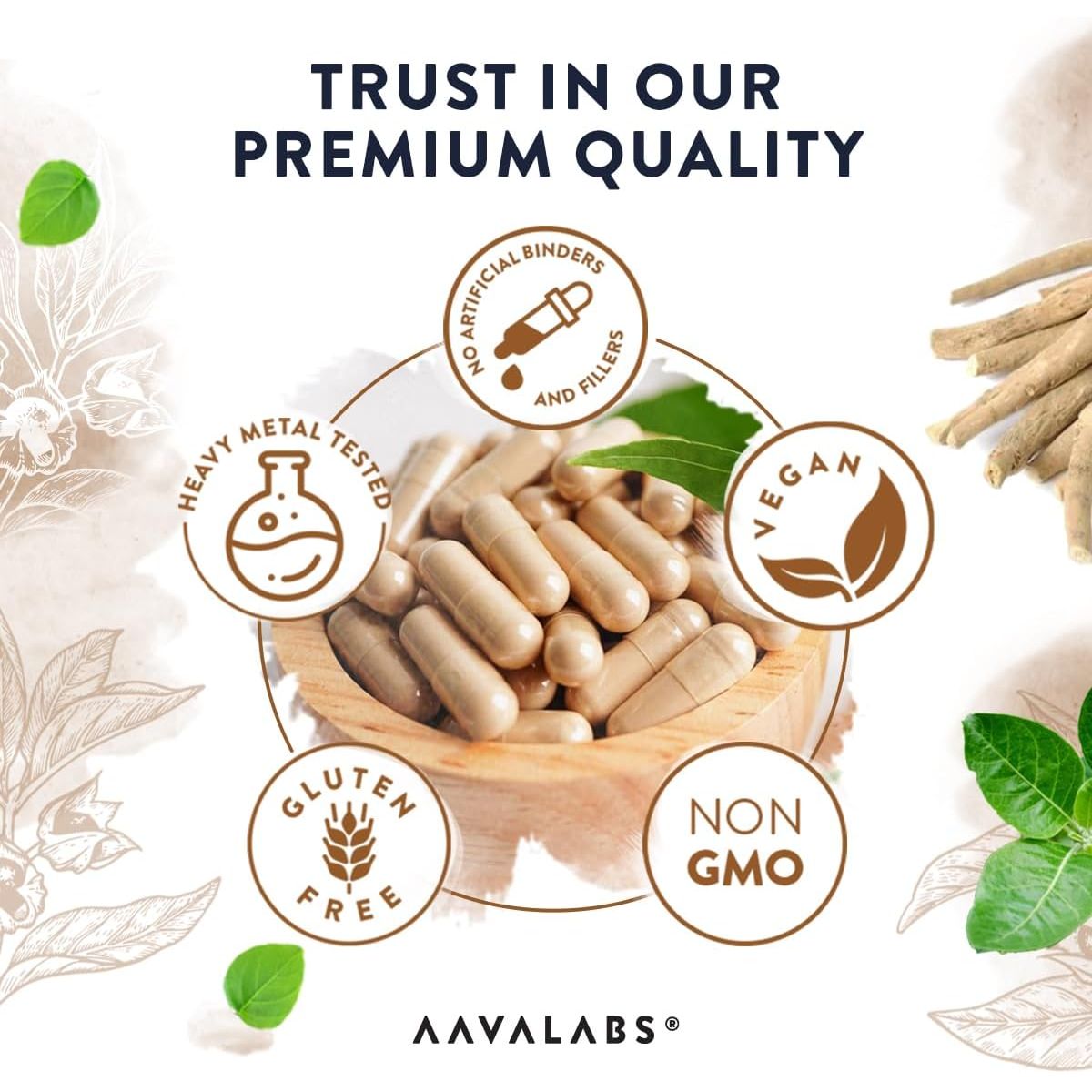 Ashwagandha KSM 66 -1000Mg (Highly Concentrated 10:1 Extract Ratio Equivalent to 10,000Mg per Serving)Of Which 5% Withanolides-With Vitamin B6, B1, Zinc, Magnesium & Manganese-120 Ashwagandha Capsules