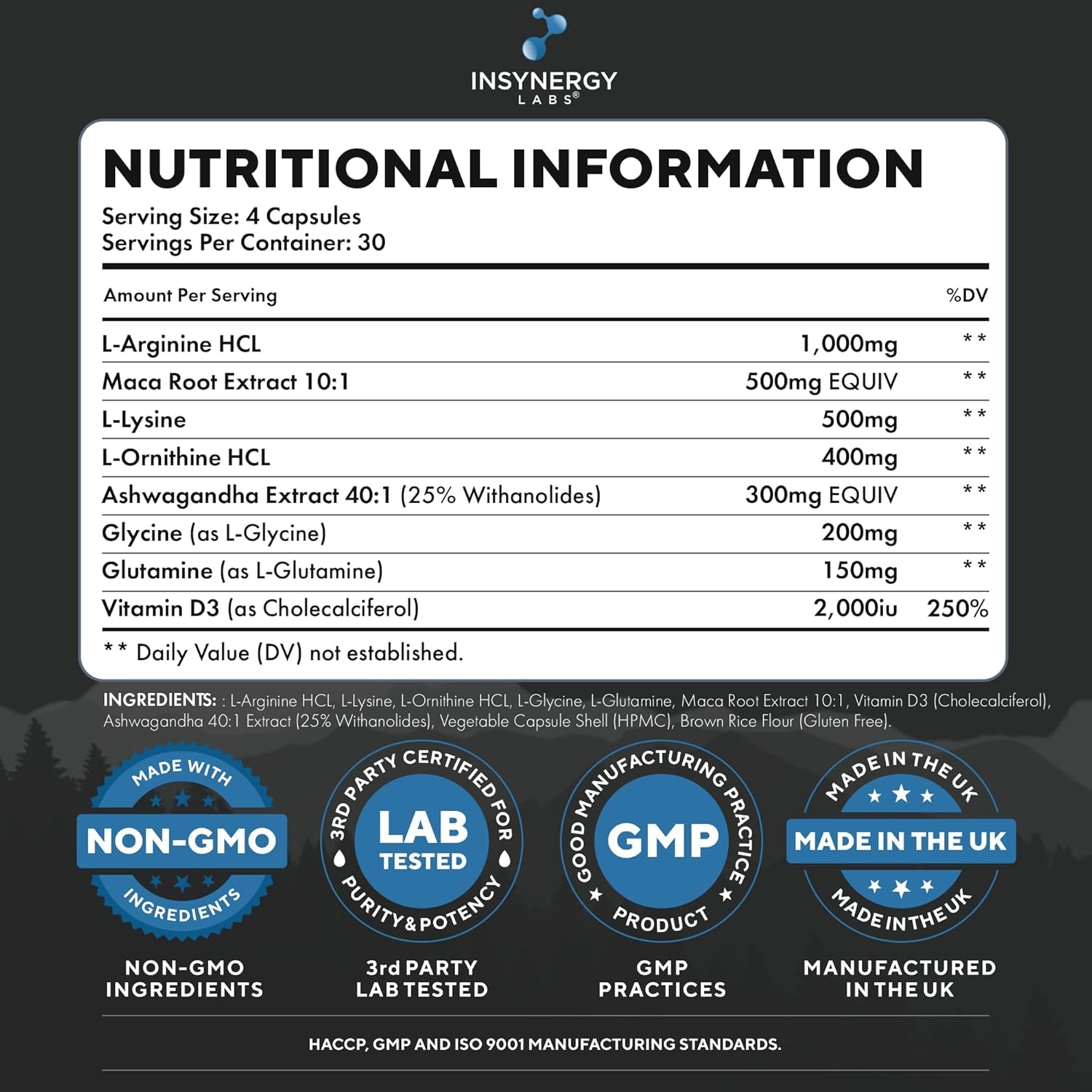 Mk-Peptides 677 100% Natural Formula HGH Supplement for Men – Muscle, Energy, Strength, High-Purity Arginine, Maca, Ashwagandha, Ornithine, Lysine, Glutamine, Glycine – 120 Vegan Capsules