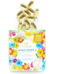 Fruitful Vegan Omega 3 with DHA & EPA – EU Algae Supplement for Fertility Support & Antioxidants – Pregnancy Supplement for Women – Pure Formula – 30 Day Supply