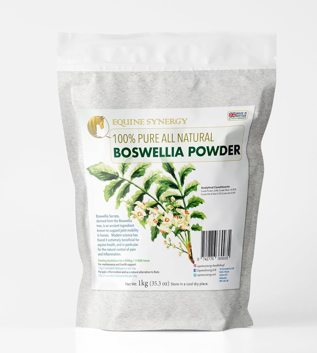 100% Pure All Natural Boswellia Powder 1Kg to Maintain Healthy Joints, That Are Free of Pain and Stiffness-With over 29% Boswellic Acids