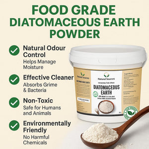 Superior Diatomaceous Earth Food Grade 500G - Diatomaceous-Earth Superior Food Grade UK by Natural Sources™ Full Ebook! Premium Fresh Water Source! Use for Health, Pets, Pest Control, for Chickens…