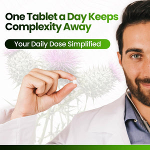 Red Label Health Milk Thistle 365 Tablets 4000Mg High Strength Silymarin Extract Vegan Made in the UK