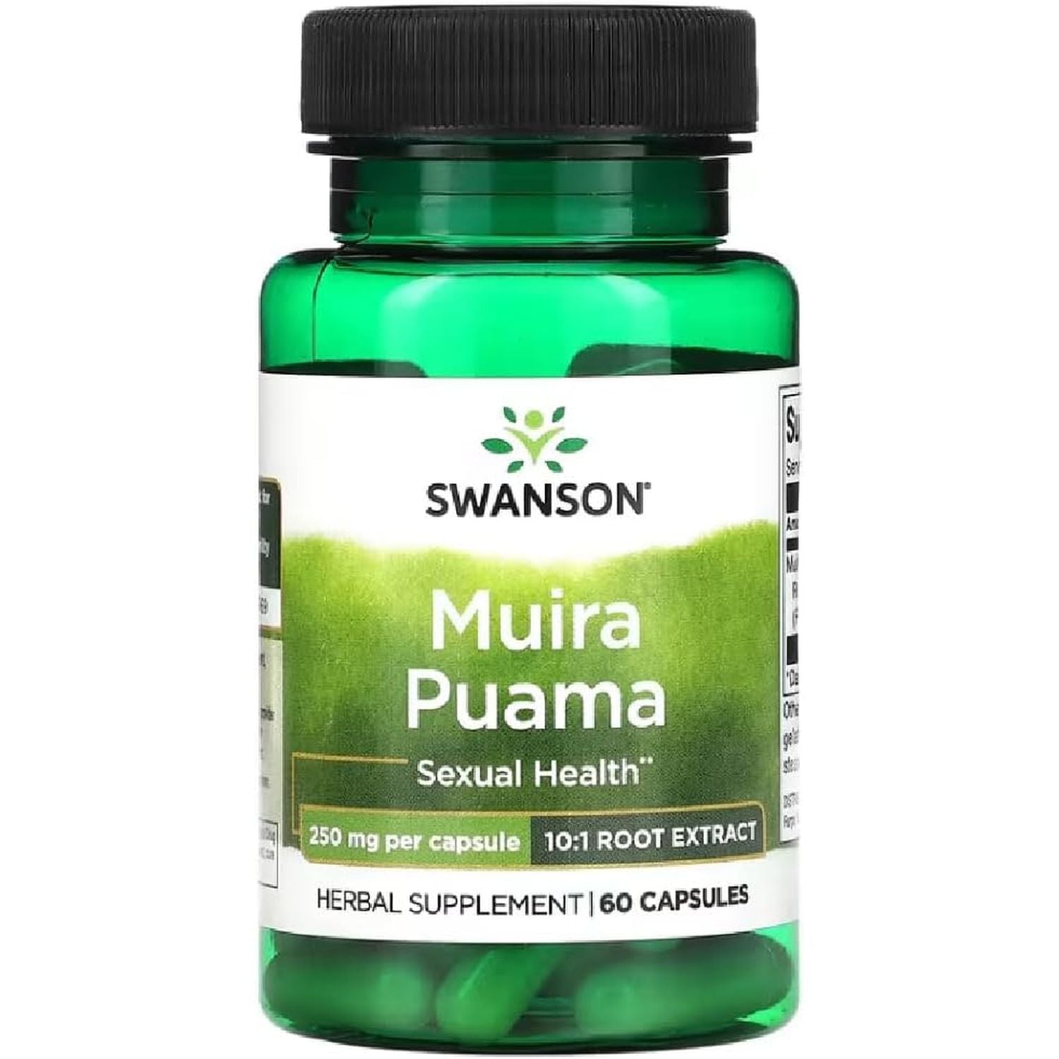 Swanson - Muira Puama, 250Mg (10:1) | Vitality and Endurance Support - 60 Capsules